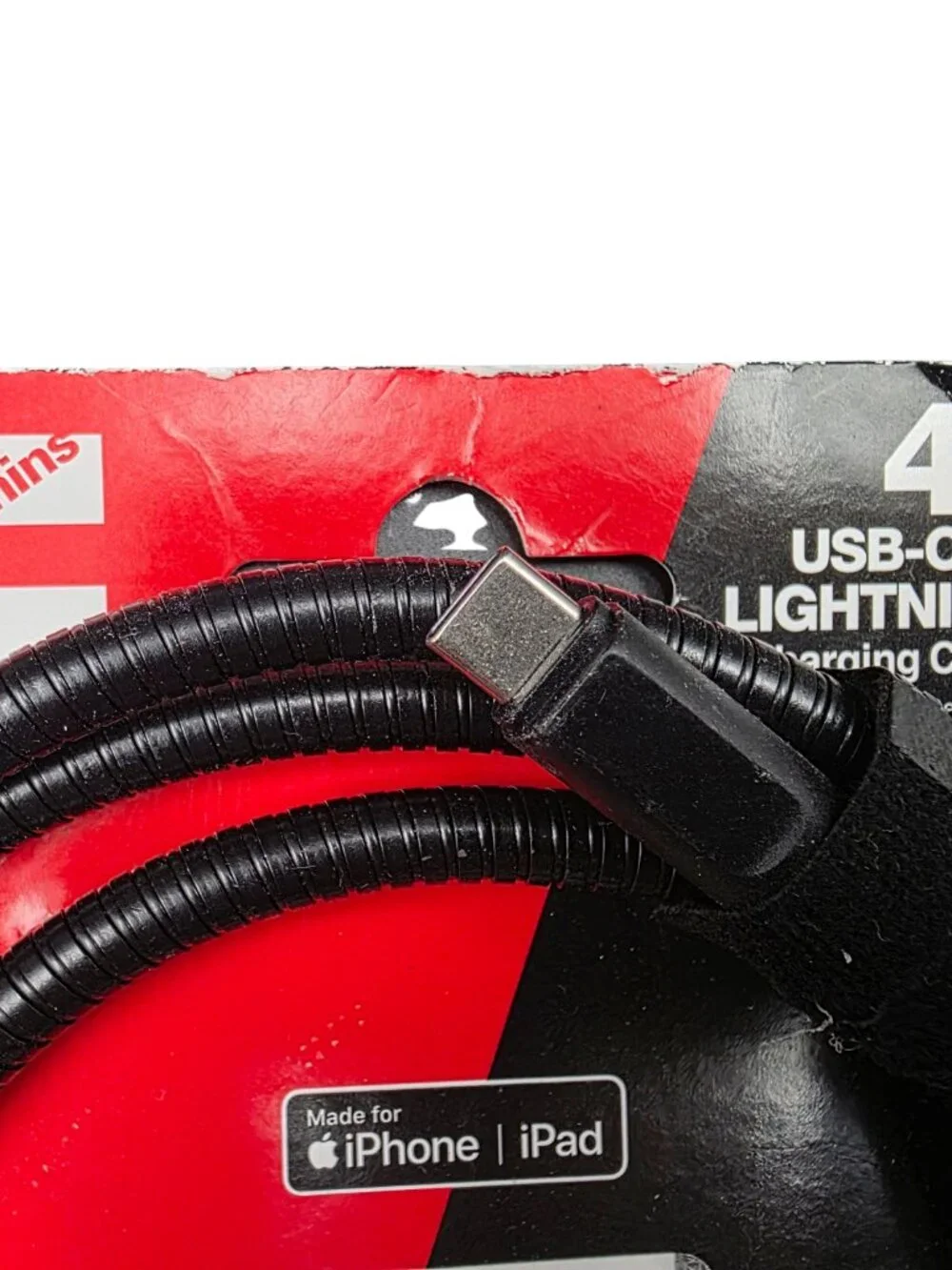 Cummins Durable Steel Usb C To Lightning Charging Cable 4Ft Metal Braided